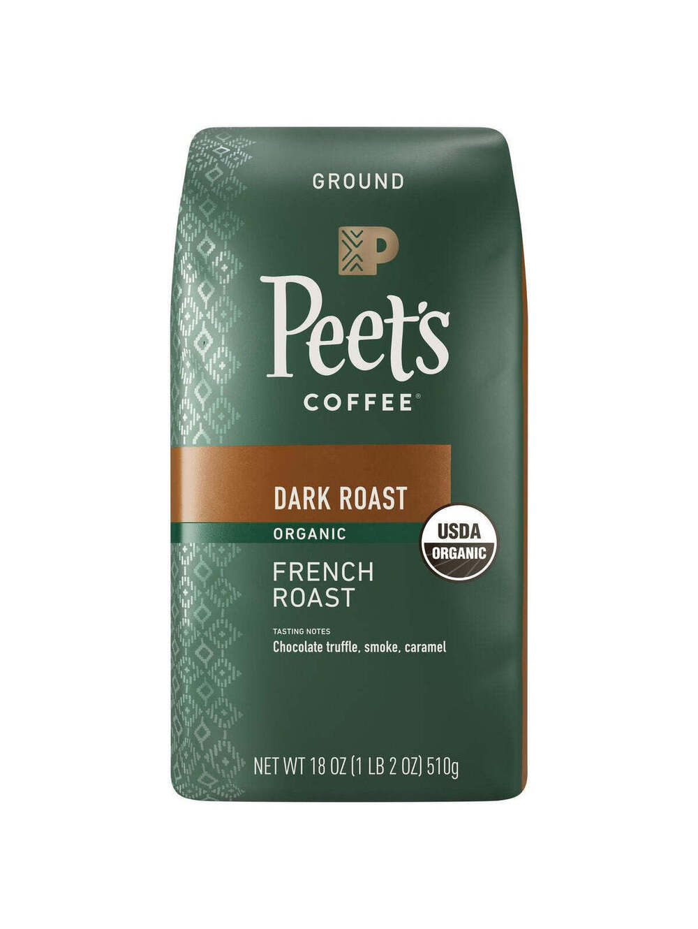 Peet’s Organic French Roast Dark Roast Ground Coffee – 10.5 oz